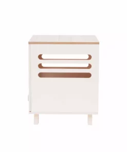 TeamsonUS Teamson Pets Daisy Elevated Vented Wooden Cat Litter Box Enclosure Side Table, Tan 18 TeamsonUS Teamson Pets Daisy Elevated Vented Wooden Cat Litter Box Enclosure Side Table, Tan