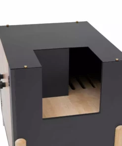 TeamsonUS Teamson Pets Ryder Elevated Wooden Cat Litter Box Enclosure With Side Entrance New