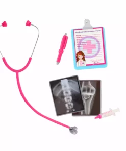 TeamsonUS Sophia's Doll Doctor And Medical Accessories Set For 18" Dolls, Pink Kids