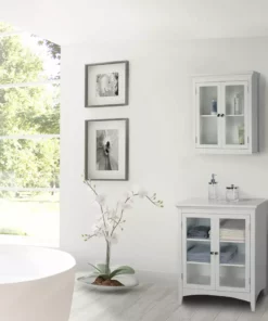 TeamsonUS Teamson Home Madison Removable Wooden Wall Cabinet With 2 Doors, White 11 TeamsonUS Teamson Home Madison Removable Wooden Wall Cabinet With 2 Doors, White