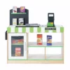 TeamsonUS Teamson Kids Cashier Austin Play Market Checkout Counter With 26 Accessories, Green/Natural
