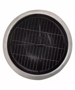 TeamsonUS Teamson Home 21" Outdoor Round Stone Wood Burning Fire Pit With Faux Concrete Base, Gray 15 TeamsonUS Teamson Home 21