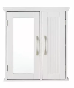 TeamsonUS Teamson Home Newport Contemporary Wooden Removable Medicine Cabinet, White