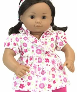 TeamsonUS New Sophia's 8 Pc Set Outfit, Headband And Shoes For Two 15" Dolls