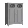 TeamsonUS New Teamson Home Dawson Contemporary Wooden Floor Storage Cabinet With Two Doors, Gray 1 TeamsonUS New Teamson Home Dawson Contemporary Wooden Floor Storage Cabinet With Two Doors, Gray