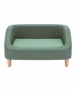 TeamsonUS New Teamson Pets Bennett Linen Sofa Dog Bed For Small And Medium Dogs, Sea Green