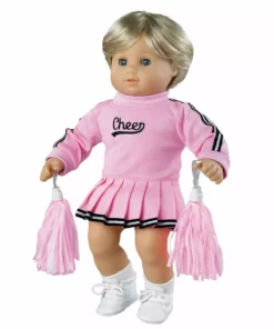 TeamsonUS Sophia's Cheerleader Outfit Set For 15'' Dolls, Pink