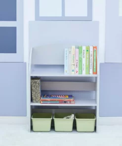 TeamsonUS New Fantasy Fields Child Sized Bookcase With 3 Shelves, Gray 15 TeamsonUS New Fantasy Fields Child Sized Bookcase With 3 Shelves, Gray