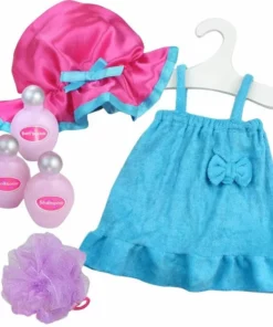 TeamsonUS Sophia's Pink Bathtub And Shower Accessories Set For 18" Dolls 9 TeamsonUS Sophia's Pink Bathtub And Shower Accessories Set For 18