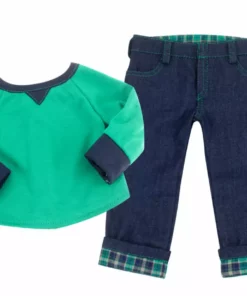 TeamsonUS Sophia's Shirt, Jeans, And Penny Loafers Set For 18