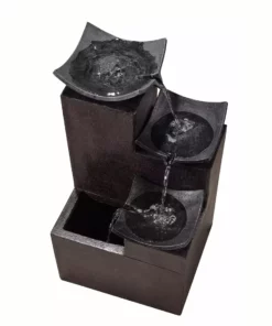 TeamsonUS Teamson Home Outdoor Modern Tiered Zen Garden Fountain