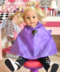 TeamsonUS Sophia's Salon Chair With Adjustable Height And Quilted Set For 18