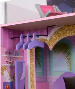 TeamsonUS Olivia's Little World Kids Wooden Dreamland Sunset 3-Level Dollhouse Set New