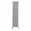 TeamsonUS Teamson Home Glancy Wooden Linen Tower Cabinet With Storage, Gray