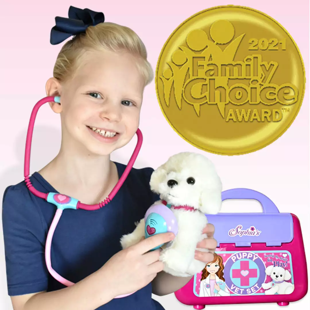 TeamsonUS Kids Sophia's Puppy Dog And Pet Vet Set For 18" Dolls, Pink 4 TeamsonUS Kids Sophia's Puppy Dog And Pet Vet Set For 18" Dolls, Pink