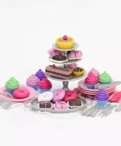 TeamsonUS Sophia's 47 Piece Serving Set With Desserts For 18'' Dolls, Multicolor