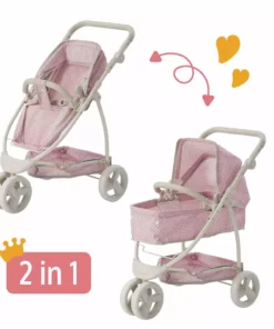 TeamsonUS Olivia's Little World Polka Dots Princess 2-in-1 Baby Doll Stroller, Pink 12 TeamsonUS Olivia's Little World Polka Dots Princess 2-in-1 Baby Doll Stroller, Pink