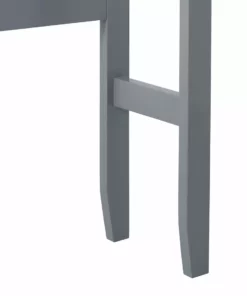 TeamsonUS Teamson Home Mercer Mid Century Modern Wooden Over-the-Toilet Storage Cabinet With Doors, Gray 13 TeamsonUS Teamson Home Mercer Mid Century Modern Wooden Over-the-Toilet Storage Cabinet With Doors, Gray