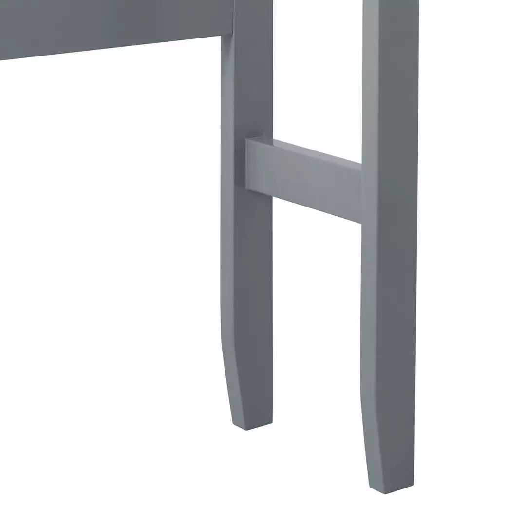 TeamsonUS Teamson Home Mercer Mid Century Modern Wooden Over-the-Toilet Storage Cabinet With Doors, Gray 8 TeamsonUS Teamson Home Mercer Mid Century Modern Wooden Over-the-Toilet Storage Cabinet With Doors, Gray