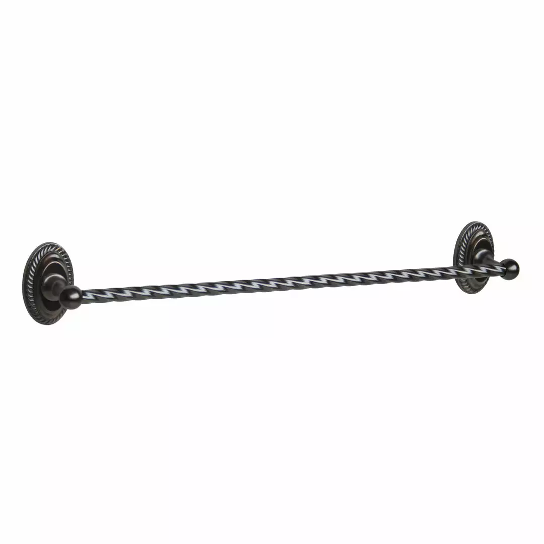TeamsonUS Home Oil Rubbed Bronze Twist Towel Holder Bar 3 TeamsonUS Home Oil Rubbed Bronze Twist Towel Holder Bar
