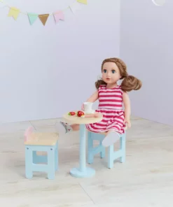 TeamsonUS Kids Olivia's Little World Modern Nordic Princess Roundtable And 2 Stools, Multicolor 8 TeamsonUS Kids Olivia's Little World Modern Nordic Princess Roundtable And 2 Stools, Multicolor