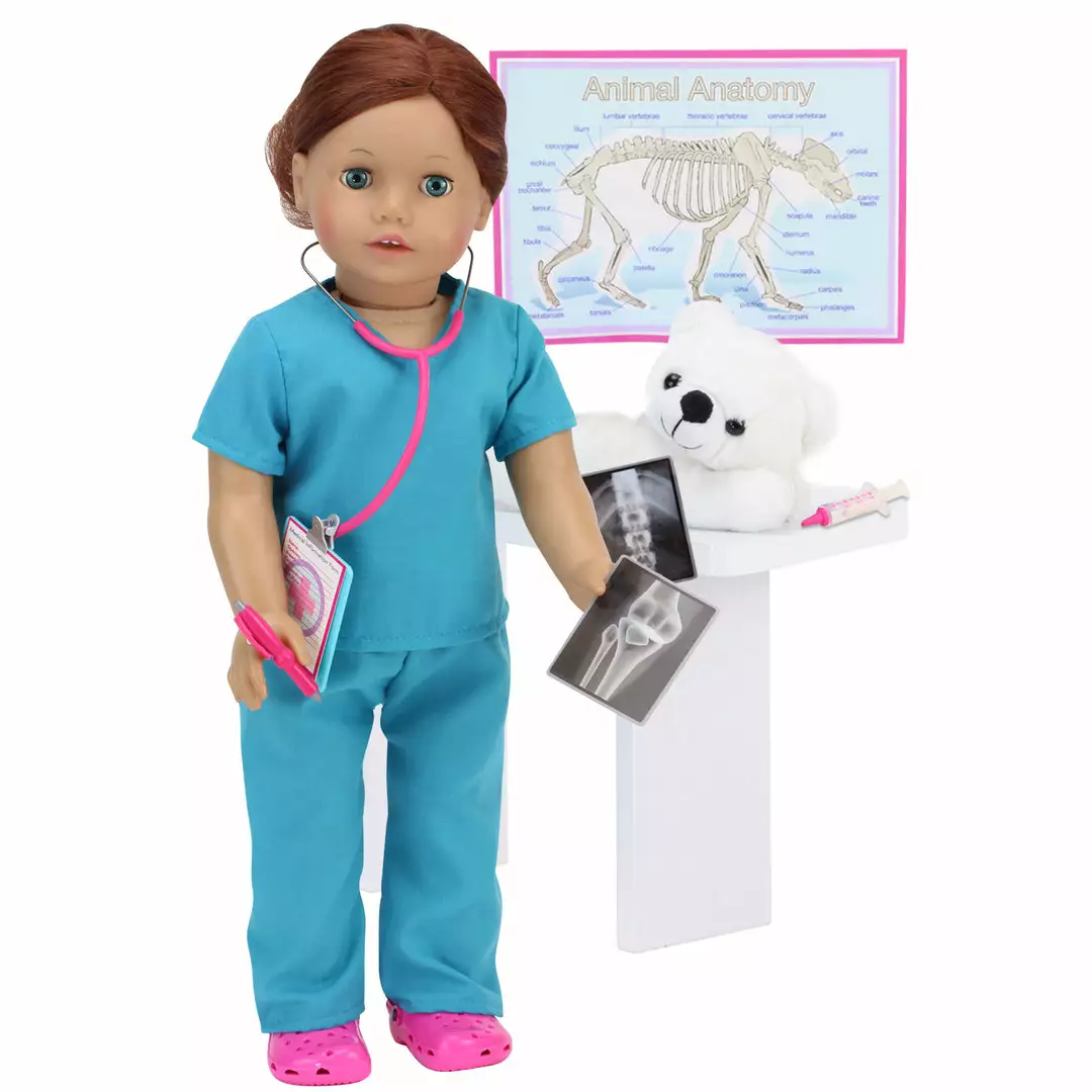 TeamsonUS New Sophia's 11 Piece Smithsonian Veterinarian Set For 18" Dolls, Multicolor 4 TeamsonUS New Sophia's 11 Piece Smithsonian Veterinarian Set For 18" Dolls, Multicolor