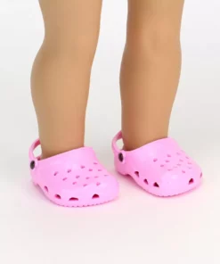 TeamsonUS Kids Sophia's Clog Sandal Shoes Accessory For 18" Dolls, Light Pink