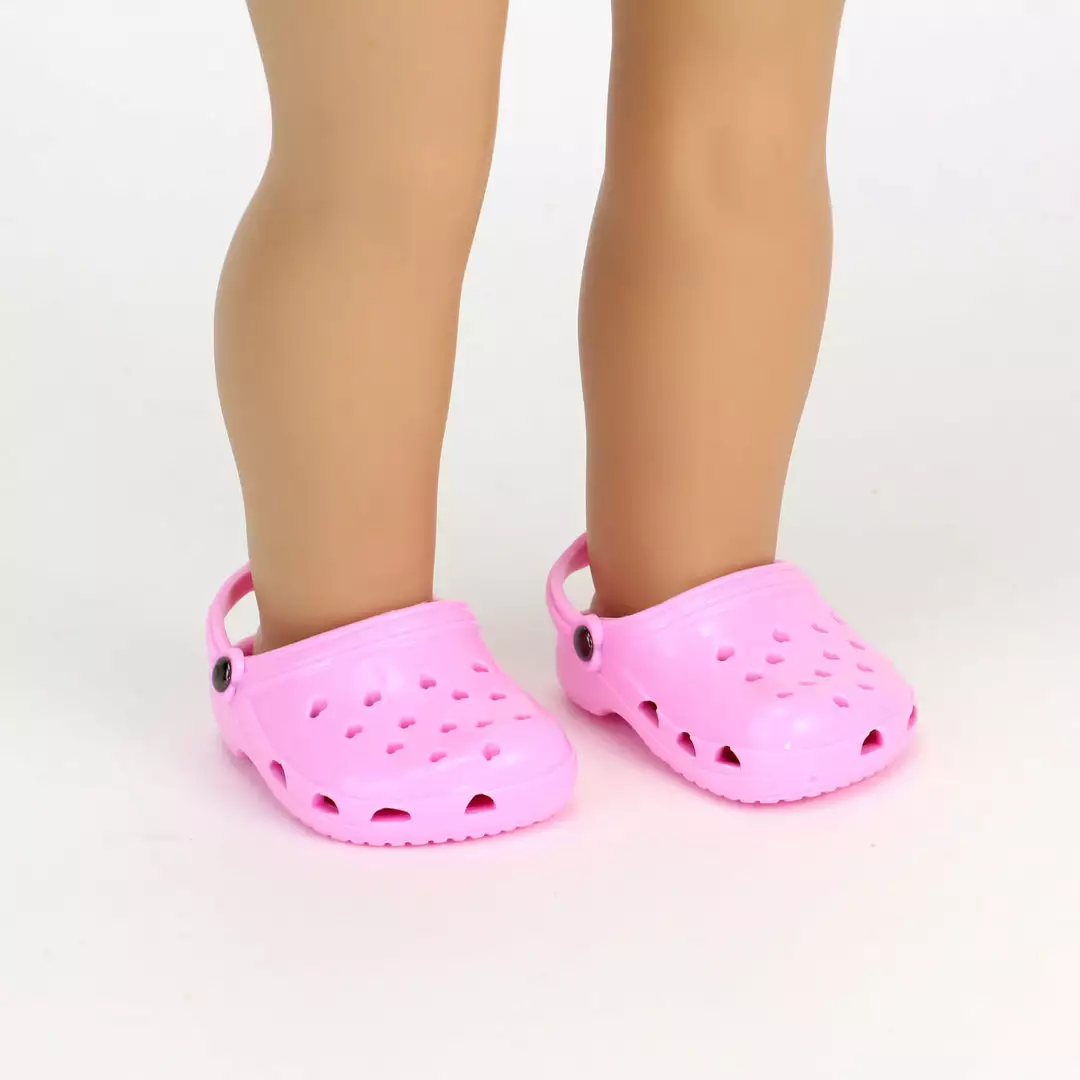 TeamsonUS Kids Sophia's Clog Sandal Shoes Accessory For 18" Dolls, Light Pink 4 TeamsonUS Kids Sophia's Clog Sandal Shoes Accessory For 18" Dolls, Light Pink