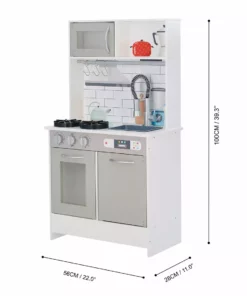 TeamsonUS Teamson Kids - Little Chef Valencia Classic Play Kitchen - Grey 11 TeamsonUS Teamson Kids - Little Chef Valencia Classic Play Kitchen - Grey