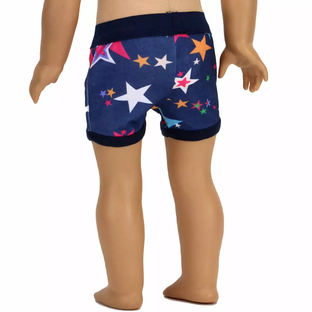 TeamsonUS Sophia's Printed Brief Underwear Set For 18'' Boy Dolls, Multicolor 7 TeamsonUS Sophia's Printed Brief Underwear Set For 18'' Boy Dolls, Multicolor