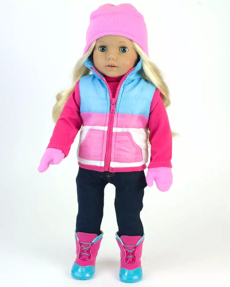 TeamsonUS Sophia's Winter Outfit And Inner Tube Set For 18" Dolls Kids 5 TeamsonUS Sophia's Winter Outfit And Inner Tube Set For 18" Dolls Kids