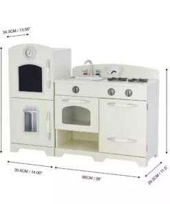 TeamsonUS Teamson Kids - Little Chef Fairfield Retro Play Kitchen - Ivory 12 TeamsonUS Teamson Kids - Little Chef Fairfield Retro Play Kitchen - Ivory