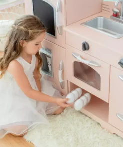 TeamsonUS Teamson Kids - Little Chef Fairfield Retro Play Kitchen - Pink