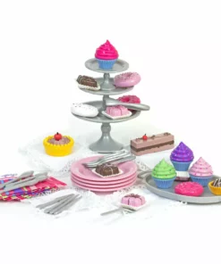TeamsonUS Sophia's 64 Piece Dessert Tea Party Set For 18'' Dolls, Pink Kids