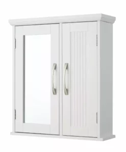 TeamsonUS Teamson Home Newport Contemporary Wooden Removable Medicine Cabinet, White