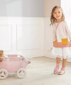 TeamsonUS Olivia's Little World Polka Dots Princess Baby Doll Wagon, Pink Kids