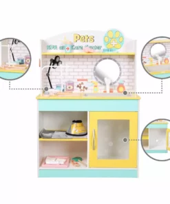 TeamsonUS Teamson Kids Little Helper Wooden Pet Care And Veterinary Clinic Playset