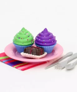 TeamsonUS Sophia's 47 Piece Serving Set With Desserts For 18'' Dolls, Multicolor