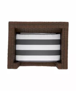 TeamsonUS Teamson Pets Clotho Outdoor Cat Or Small Dog Wicker Bed With Cushion, Walnut/Gray New 18 TeamsonUS Teamson Pets Clotho Outdoor Cat Or Small Dog Wicker Bed With Cushion, Walnut/Gray New