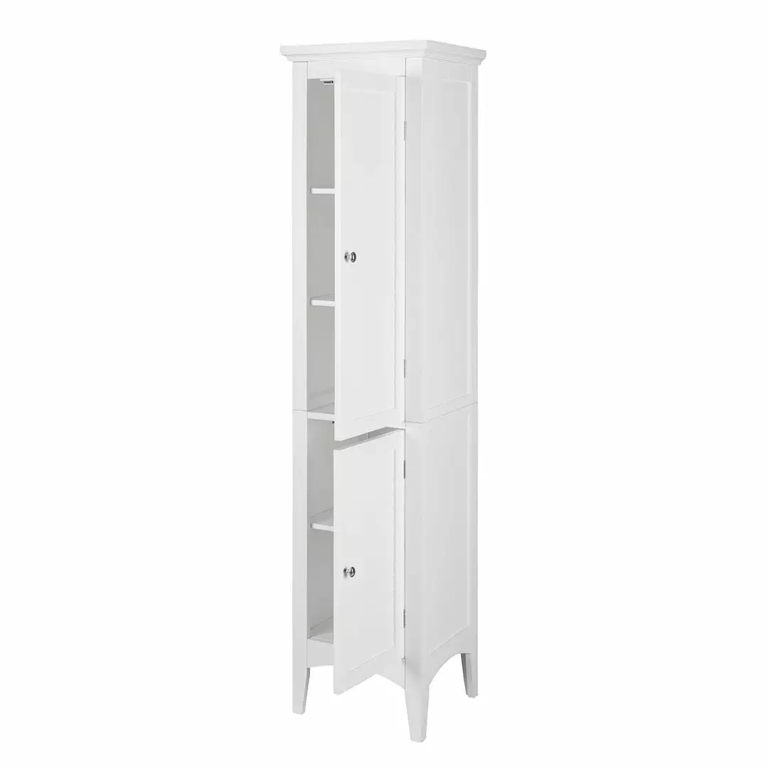 TeamsonUS Teamson Home Glancy Wooden Tall Tower Cabinet With Storage, White 8 TeamsonUS Teamson Home Glancy Wooden Tall Tower Cabinet With Storage, White