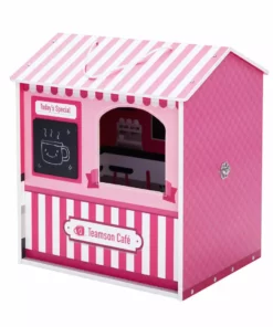 TeamsonUS Olivia's Little World Dreamland City Café Dollhouse, Pink