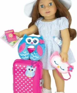 TeamsonUS Sophia's White Canvas Sneaker Shoes With Laces For 18