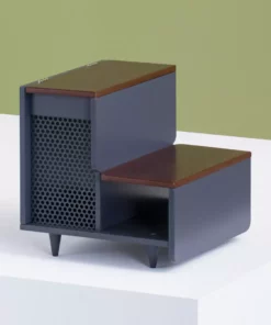 TeamsonUS Teamson Pets Esker Wooden Pet Stairs Ramp For Cat Or Dog, Mocha/Walnut