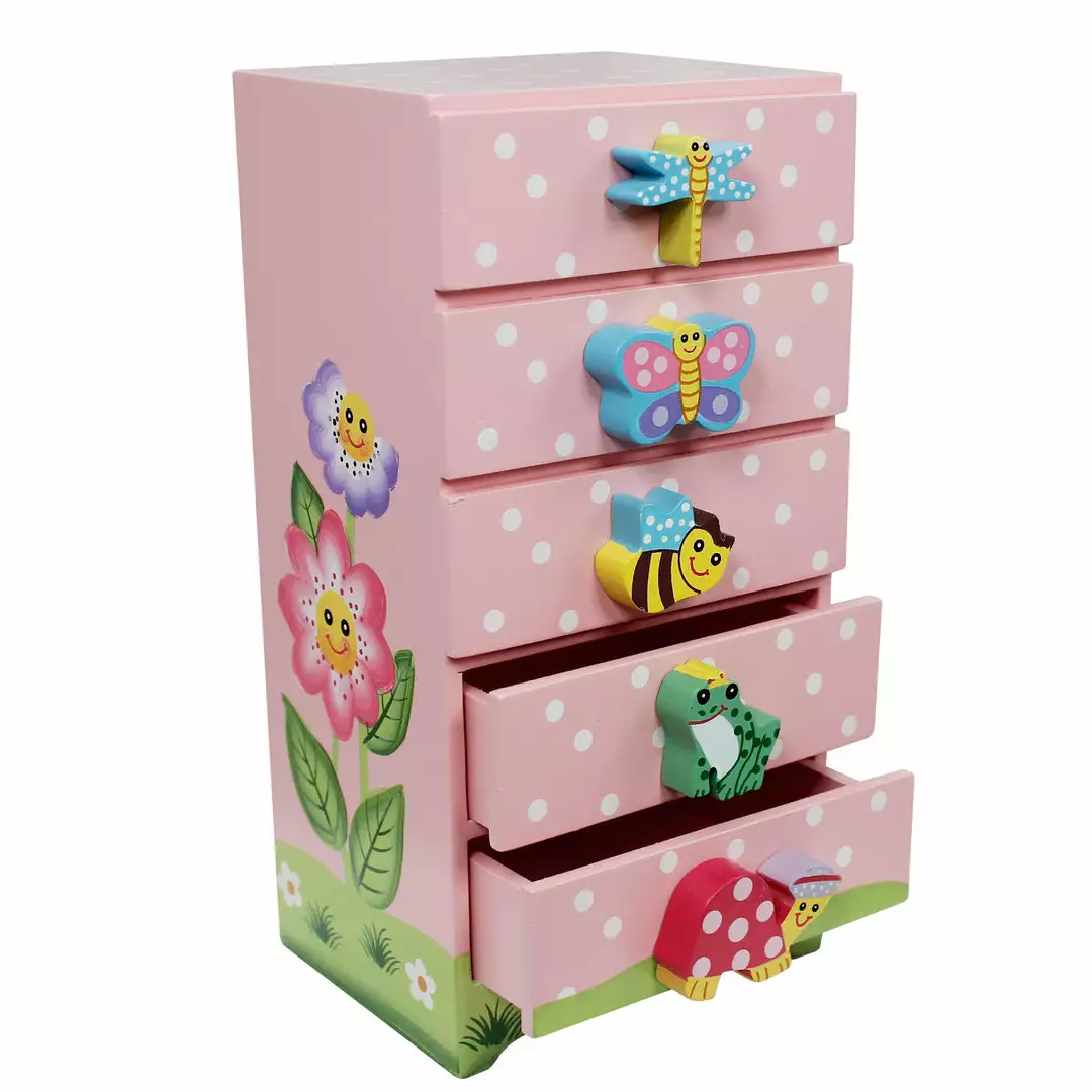 TeamsonUS Fantasy Fields Magic Garden Kids Wooden Trinket Chest, Pink 6 TeamsonUS Fantasy Fields Magic Garden Kids Wooden Trinket Chest, Pink
