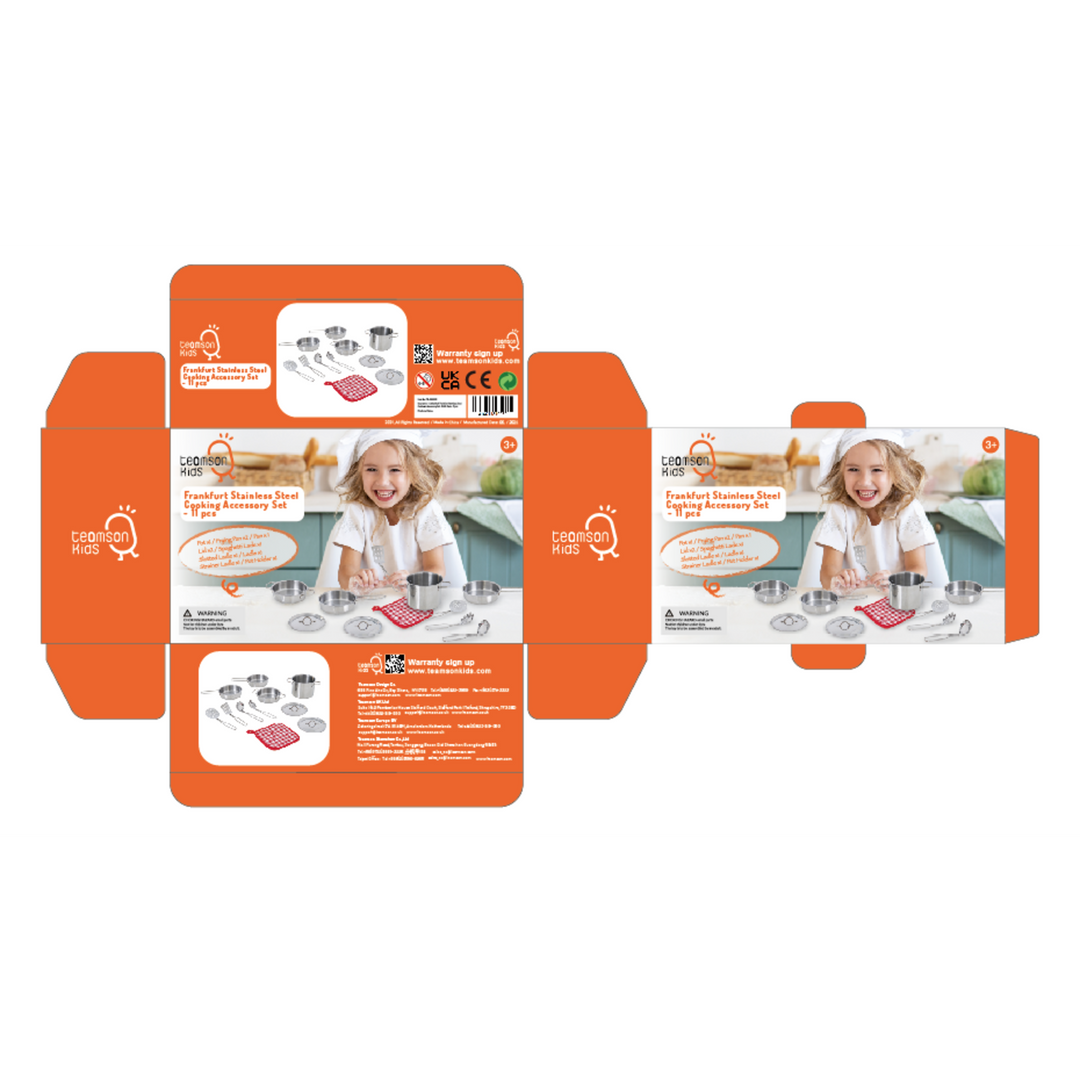 TeamsonUS Teamson Kids 11 Piece Little Chef Frankfurt Stainless Steel Cooking Accessory Set 9 TeamsonUS Teamson Kids 11 Piece Little Chef Frankfurt Stainless Steel Cooking Accessory Set
