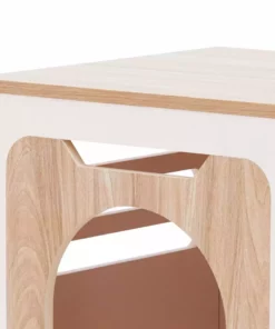 TeamsonUS Teamson Pets Daisy Elevated Vented Wooden Cat Litter Box Enclosure Side Table, Tan 21 TeamsonUS Teamson Pets Daisy Elevated Vented Wooden Cat Litter Box Enclosure Side Table, Tan