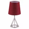 TeamsonUS Teamson Home Aria 15" Modern Table Lamp With Round Shade, Brass/Red 2 TeamsonUS Teamson Home Aria 15" Modern Table Lamp With Round Shade, Brass/Red