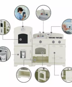 TeamsonUS Teamson Kids - Little Chef Fairfield Retro Play Kitchen - Ivory 13 TeamsonUS Teamson Kids - Little Chef Fairfield Retro Play Kitchen - Ivory