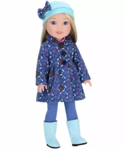 TeamsonUS Sophia's Winter Outfit With Boots For 14.5" Dolls, Blue