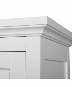 TeamsonUS Teamson Home Glancy Wooden Wall Cabinet With Shutter Doors, White